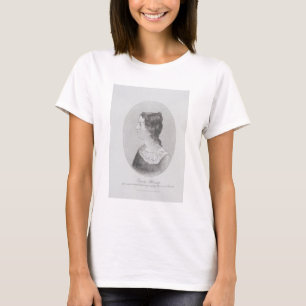Camiseta Retrato de Emily Bronte (1818-48) gravado por Wal