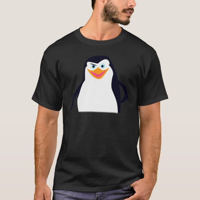 Camiseta Retrato de face grande do capitão Madagascar (Frente)