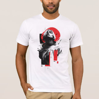 Camiseta Retrato de Falha no Círculo Vermelho