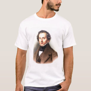 Camiseta Retrato de Felix Mendelssohn (1809-47) (litho)