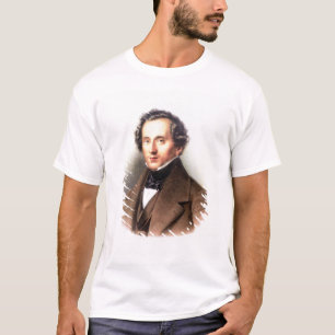 Camiseta Retrato de Felix Mendelssohn (1809-47) (lito)
