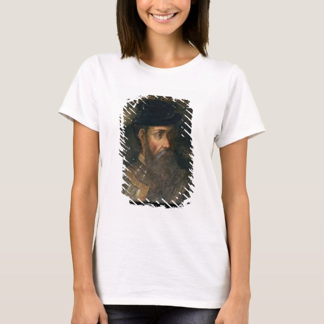 Camiseta Retrato de Francisco Pizarro (c.1478-1541) Espanho (Frente)