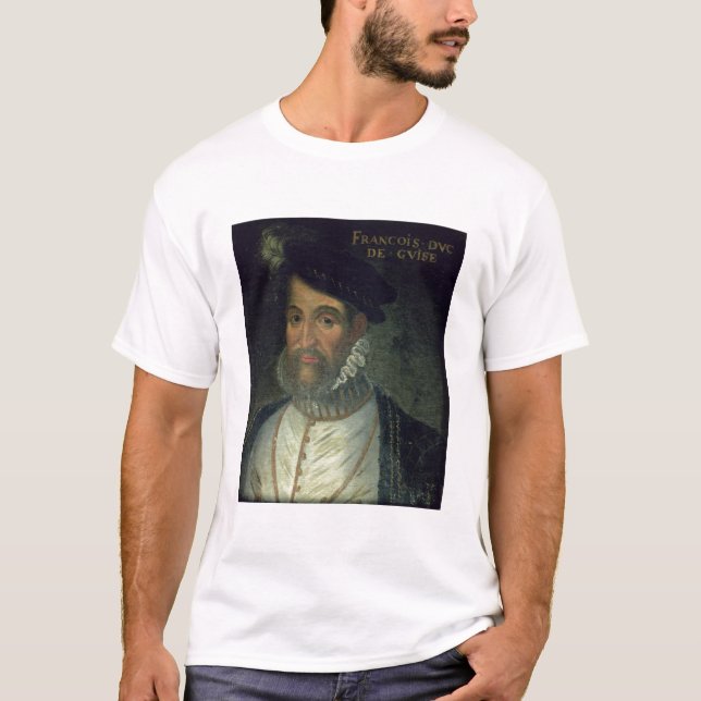 Camiseta Retrato de Francois, ò duque Guisa (1519-63) Fre (Frente)