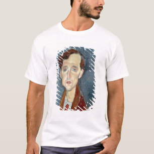 Camiseta Retrato de Franz Hellens, 1919 (óleo em canvas)