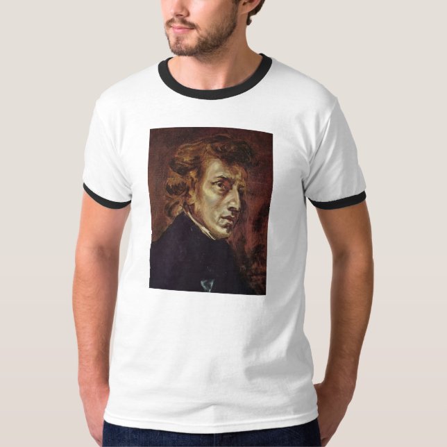 Camiseta Retrato de Frédéric Chopin (Frente)