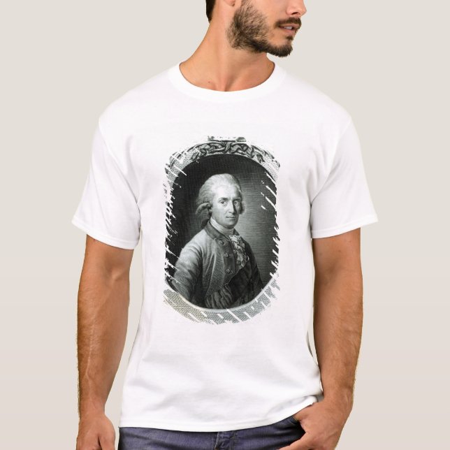 Camiseta Retrato de Frederick Augustus mim (Frente)