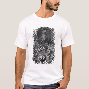 Camiseta Retrato de Frederick II, gravado por Johann