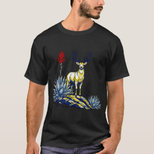 Camiseta Retrato de Frida Kahlo Artista Mexicana Ícone Aqua
