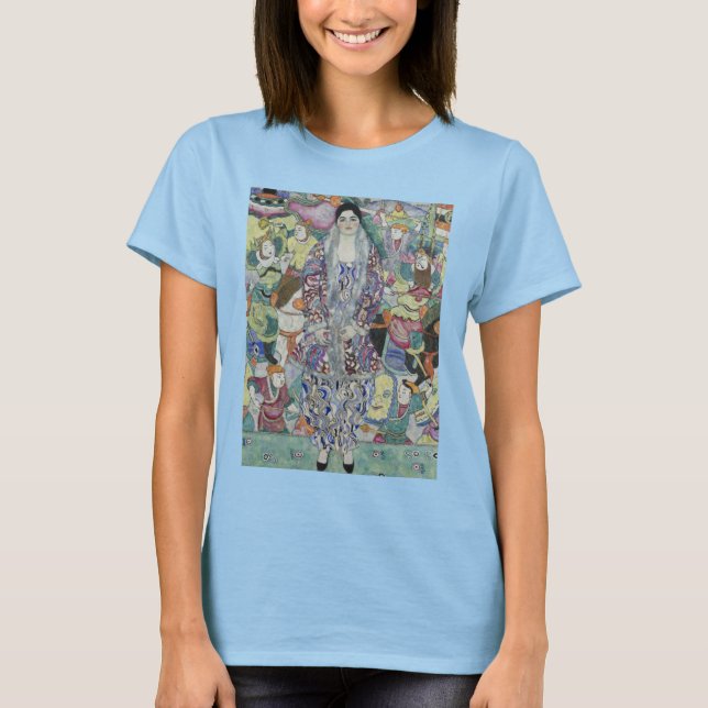 Camiseta Retrato de Friederike Maria Beer por Gustav Klimt (Frente)