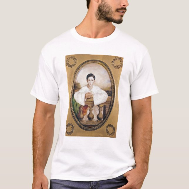 Camiseta Retrato de Gaspard Deburau como Pierrot, c.1815 (Frente)