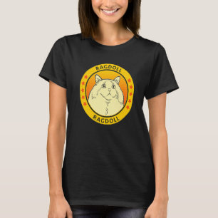 Camiseta Retrato de Gato Ragdoll