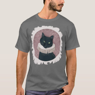 Camiseta Retrato de Gato Renascentista