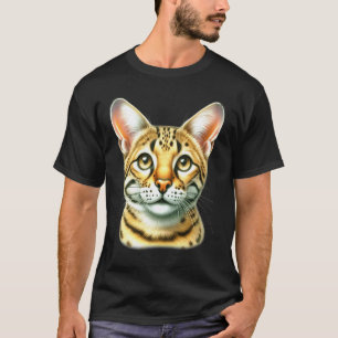 Camiseta Retrato de Gato Savannah