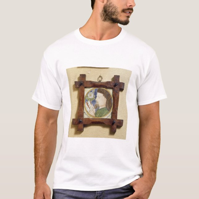 Camiseta Retrato de Geoffrey Chaucer (c.1340-1400) (cerami (Frente)