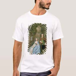 Camiseta Retrato de George e de Margaret Rogers, c.1748-50
