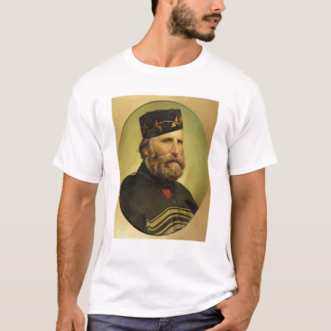 Camiseta Retrato de Giuseppe Garibaldi (Frente)