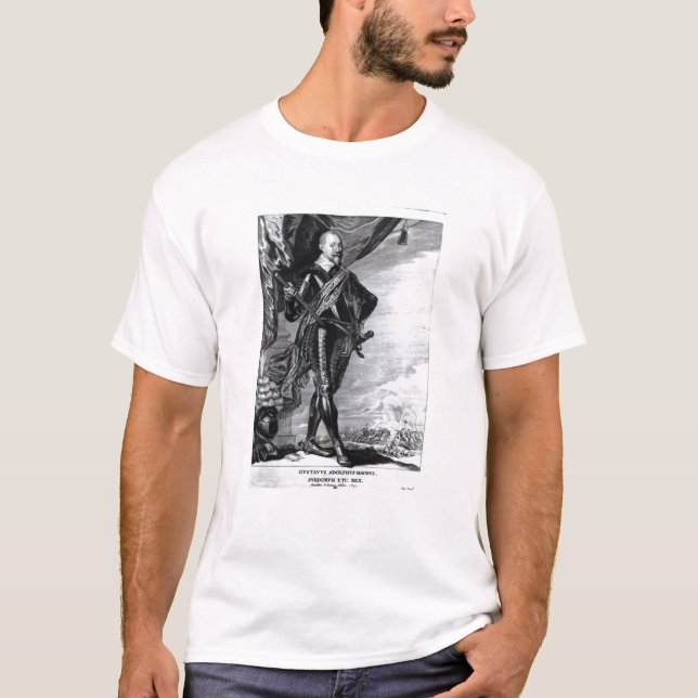 Camiseta Retrato de Gustavus Adolphus o excelente (Frente)