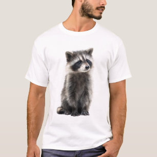 Camiseta Retrato de Homem com Bandido Adorável e Fofo de Gu