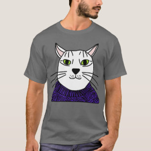 Camiseta Retrato de Indigo Sweater Cat