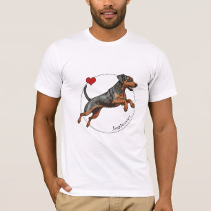 Camiseta Retrato de Jagdterrier Hunter