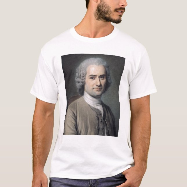 Camiseta Retrato de Jean-jacques Rousseau (Frente)