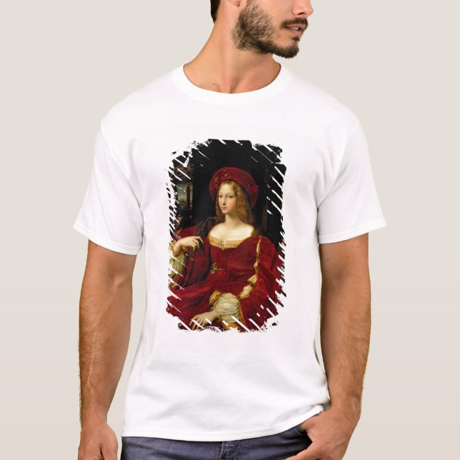 Camiseta Retrato de Jeanne da esposa de Aragon (c.1500-77) (Frente)