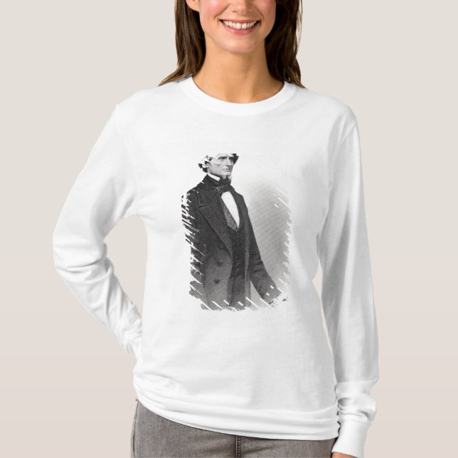 Camiseta Retrato de Jefferson Davis (Frente)
