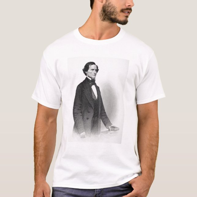 Camiseta Retrato de Jefferson Davis (Frente)