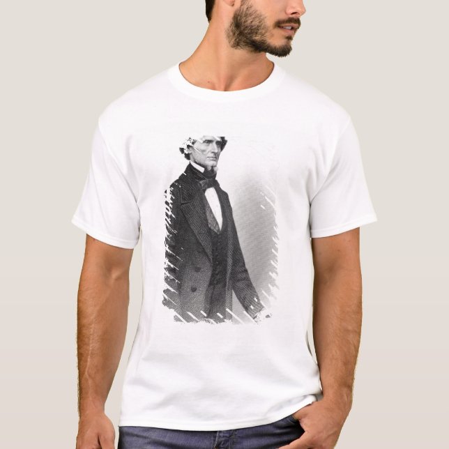 Camiseta Retrato de Jefferson Davis (Frente)