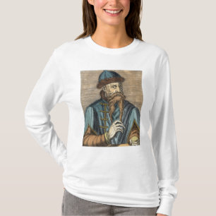 Camiseta Retrato de Johannes Gutenberg 2