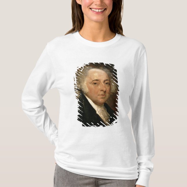 Camiseta Retrato de John Adams (Frente)