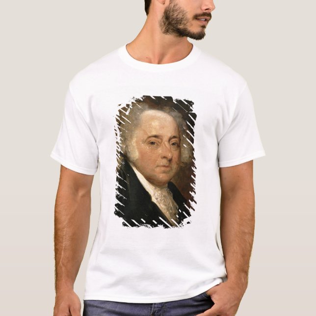 Camiseta Retrato de John Adams (Frente)