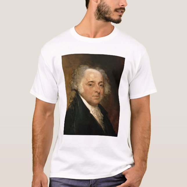 Camiseta Retrato de John Adams (Frente)