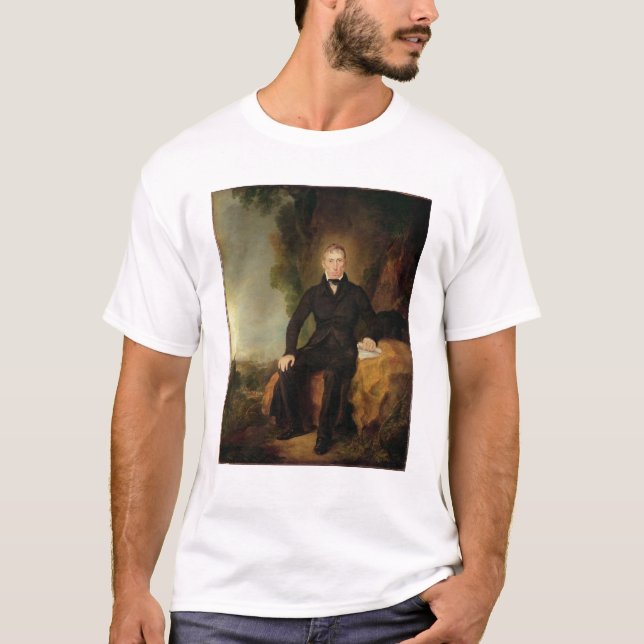 Camiseta Retrato de John Loudon McAdam (Frente)