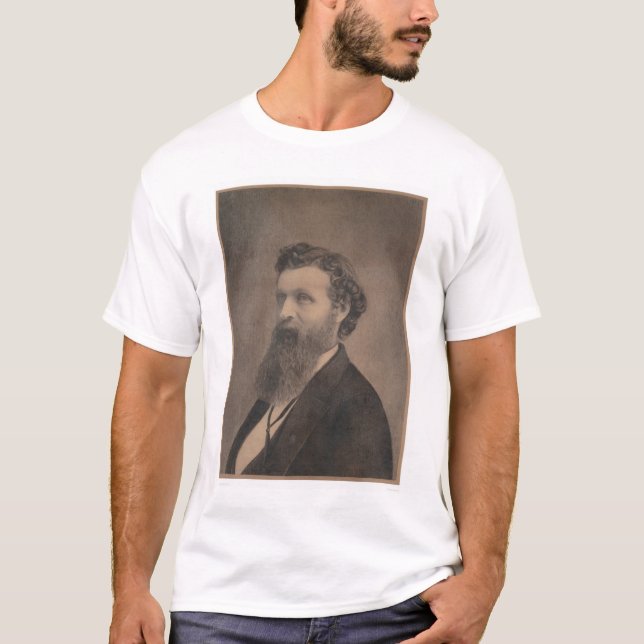 Camiseta Retrato de John Muir (1349) (Frente)