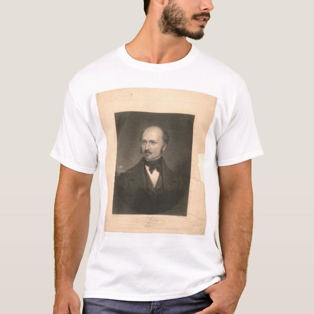 Camiseta Retrato de John Sutter (1679A) - não restaurado (Frente)