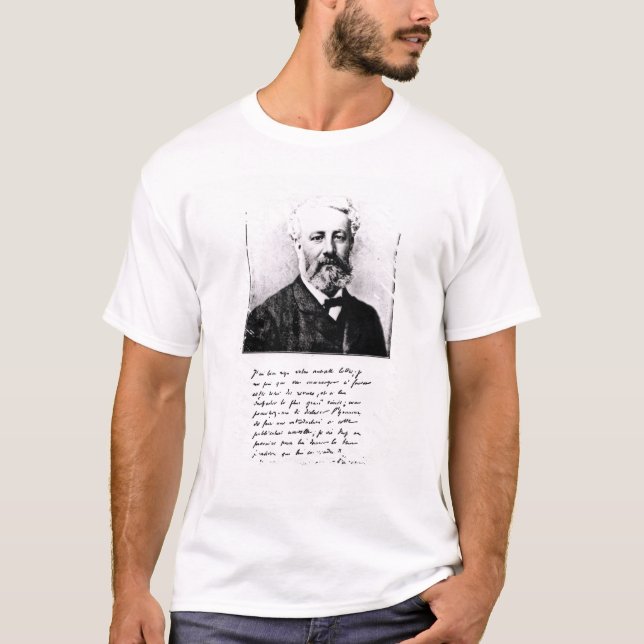 Camiseta Retrato de Jules Verne (Frente)
