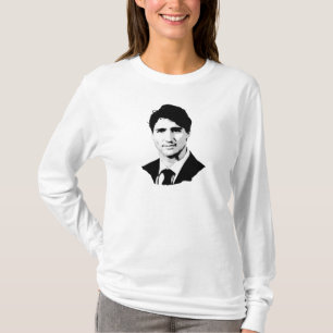 Camiseta Retrato de Justin Trudeau