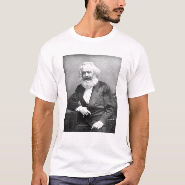 Camiseta Retrato de Karl Marx (Frente)