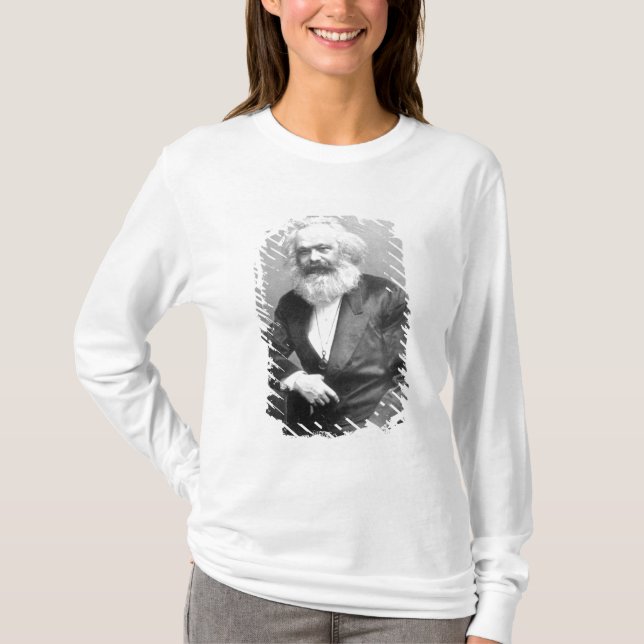 Camiseta Retrato de Karl Marx (Frente)
