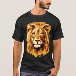 Camiseta retrato de leão