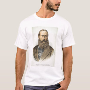 Camiseta Retrato de Leopold II (1835-1909), rei de Belgiu