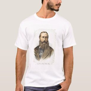 Camiseta Retrato de Leopold II (1835-1909), rei de Belgiu