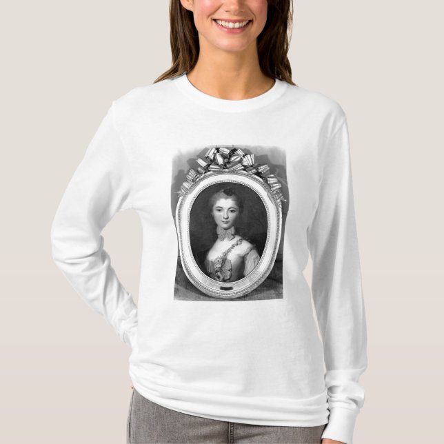 Camiseta Retrato de Louise Honorine Crozat du Chatel (Frente)
