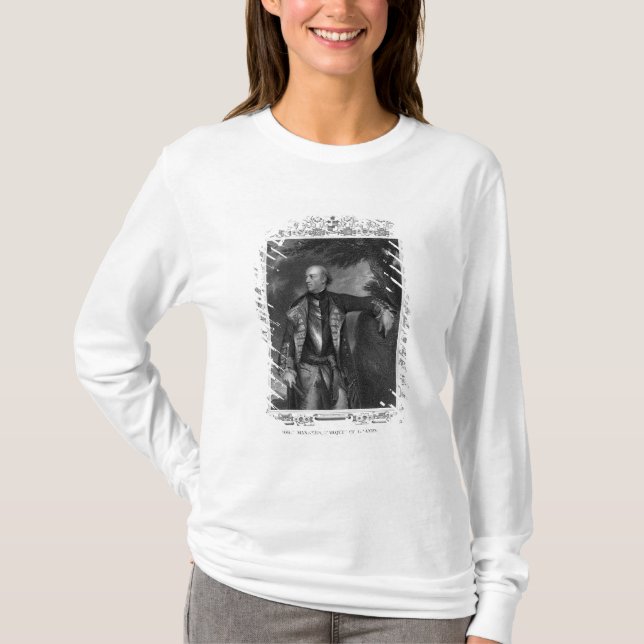 Camiseta Retrato de maneiras de John, marquês de Granby (Frente)