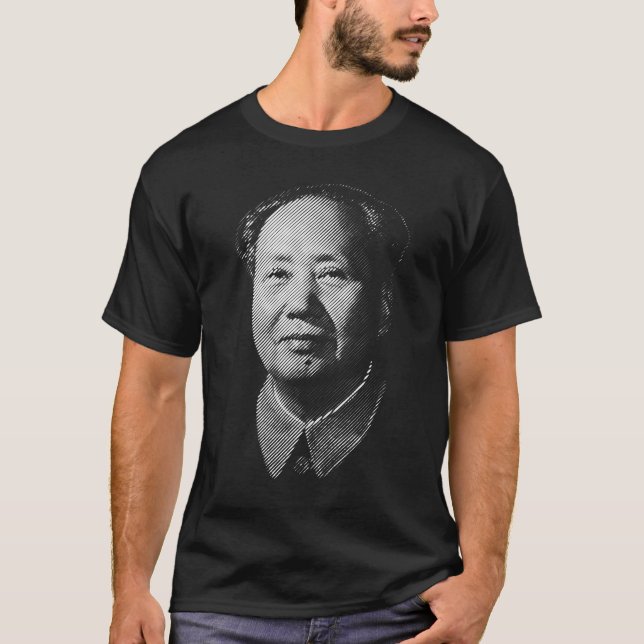 Camiseta Retrato de Mao Zedong do presidente (Frente)