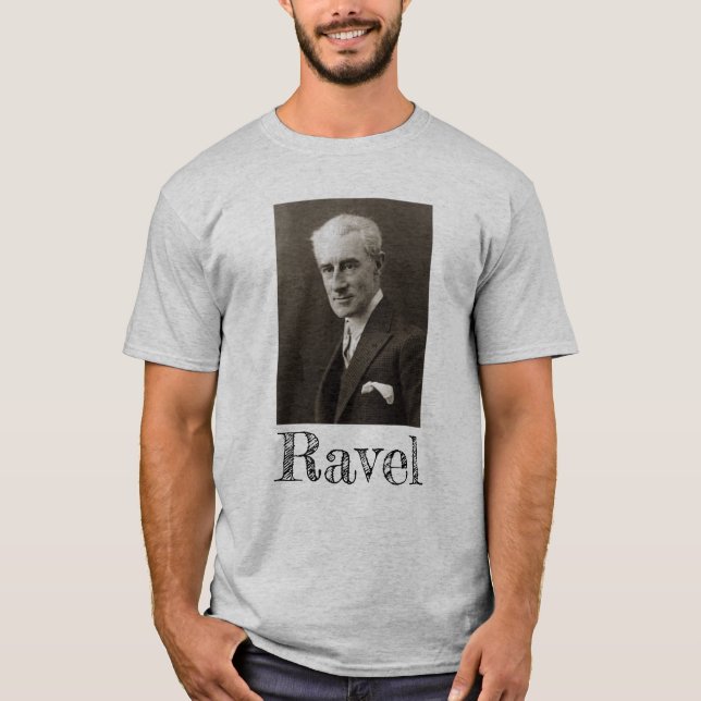 Camiseta Retrato de Maurice Ravel (C. 1925) (Frente)