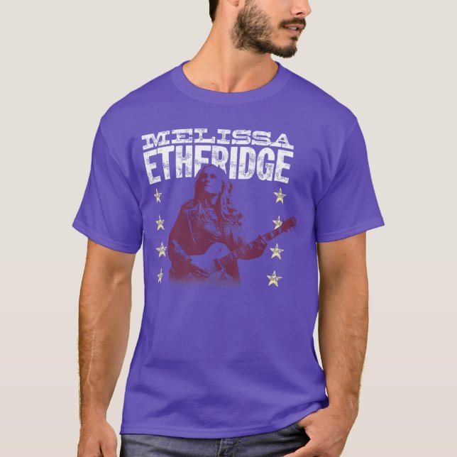 Camiseta Retrato de Melissa Etheridge com amigos (Frente)