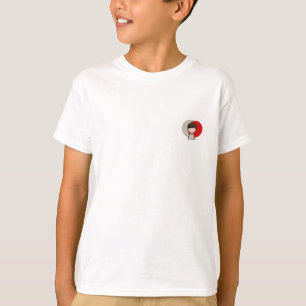 Camiseta Retrato de Menino Alegre Crianças