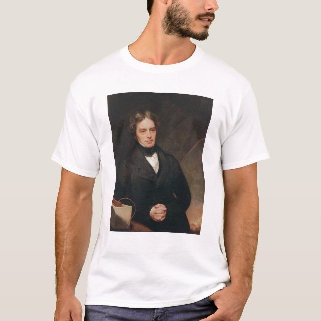 Camiseta Retrato de Michael Faraday 1841-42 (Frente)